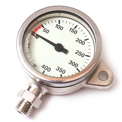 White Faced 52mm Brass Tech Snap Pressure Gauge Only (52GOSP)