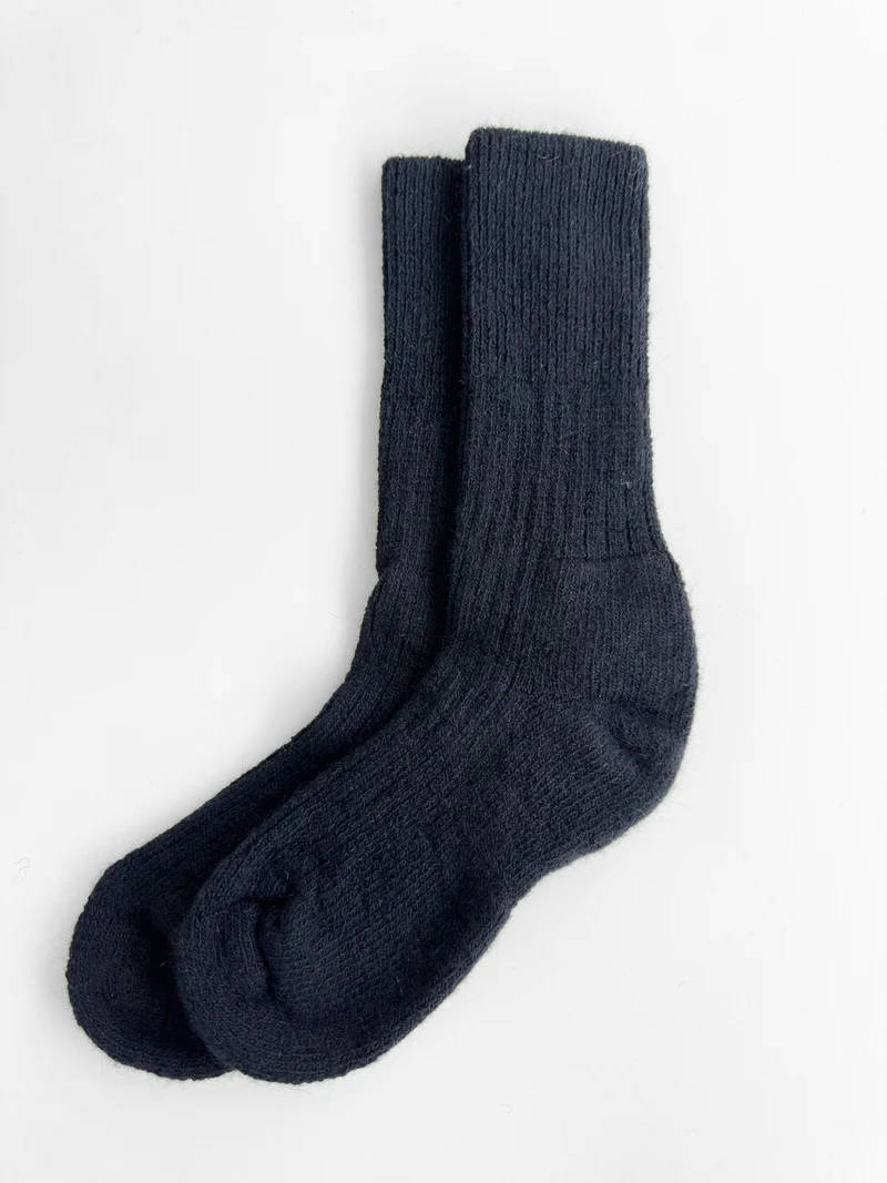 Angora Socks - Size 36-39 - Black