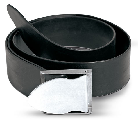 Black Rubber Belt with S.Steel Buckle (BH0078)