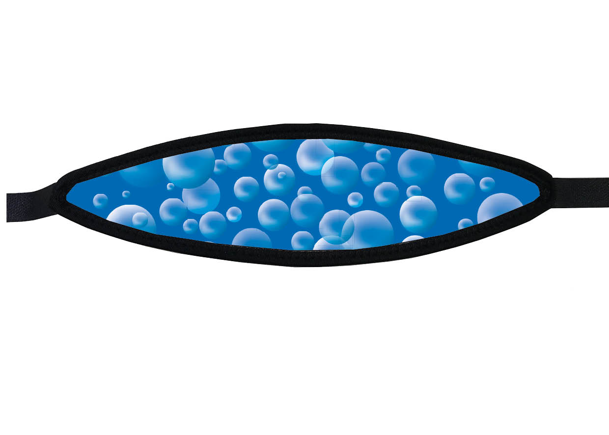 Neoprene Mask Strap - Bubbles - with velcro (IN/BUBL-V)