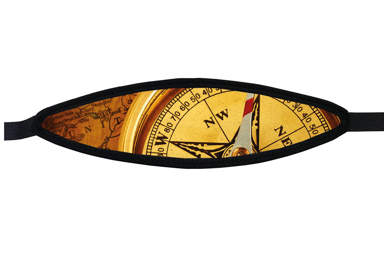 Neoprene Mask Strap - Compass - with velcro (IN/BUSSO-V)