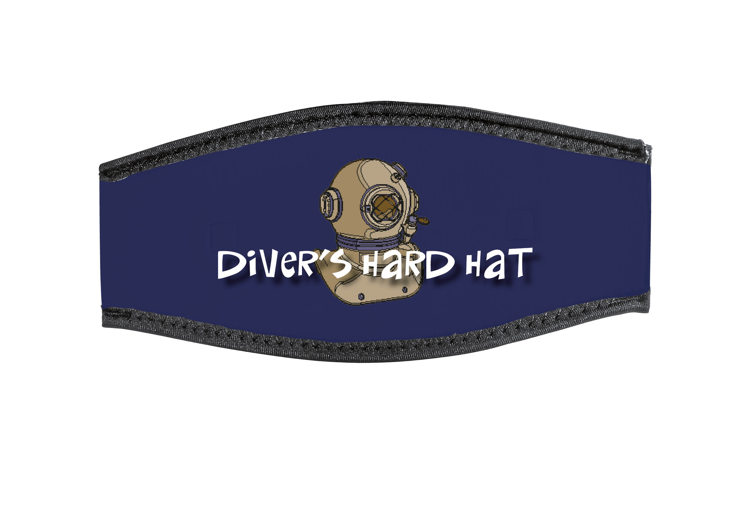 Neoprene Mask Strap - Divers Hard Hat - with double velcro (IN/DHH-DV)