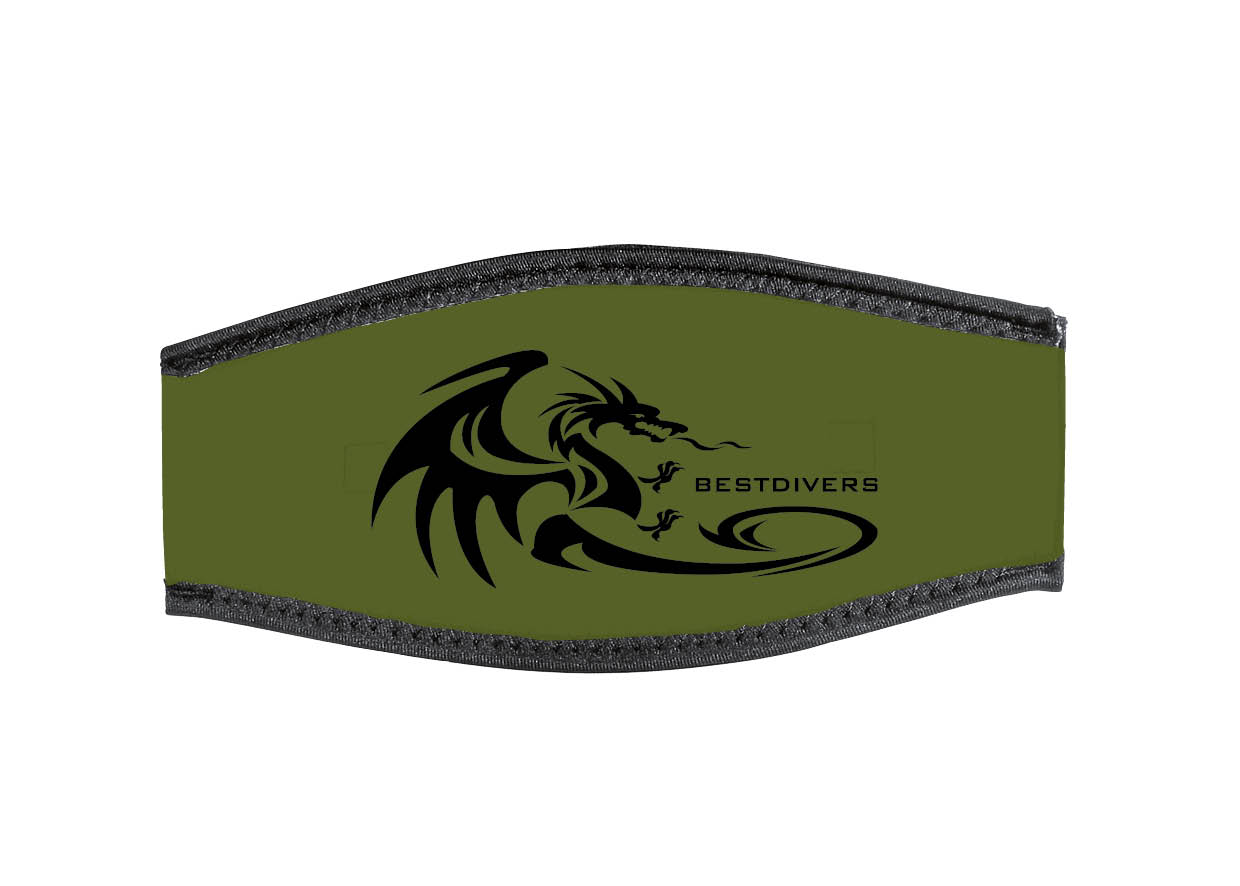 Neoprene Mask Strap - Dragon - with double velcro (IN/DRAGO-DV)