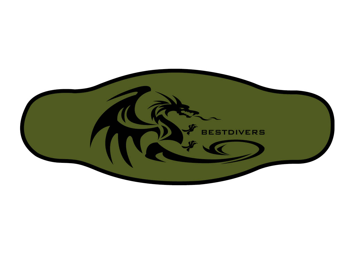 Neoprene Mask Strap - Dragon - double layer (IN/DRAGO)