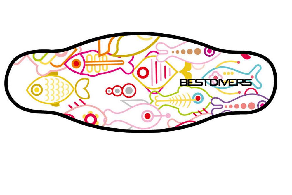Neoprene Mask Strap - FISH  - double layer (IN/FISH2)