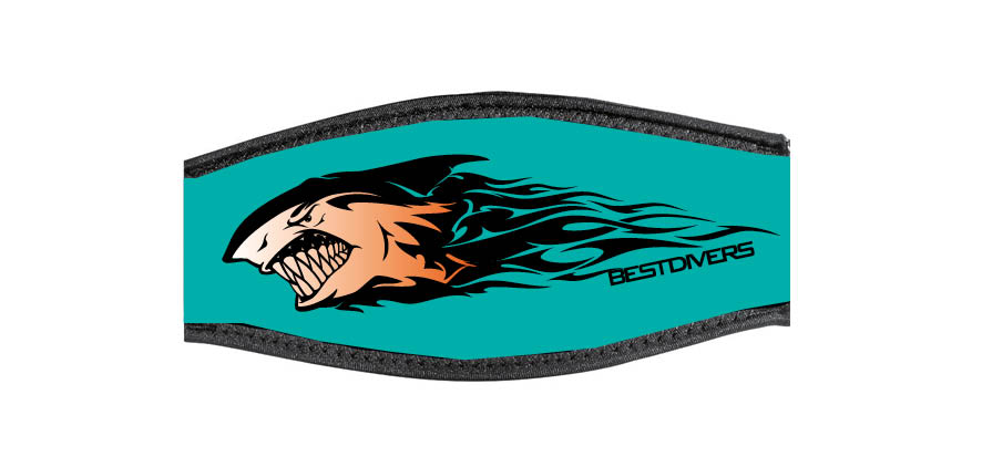 Neoprene Mask Strap - HARLEY - with double velcro (IN/HARLEY-DV)
