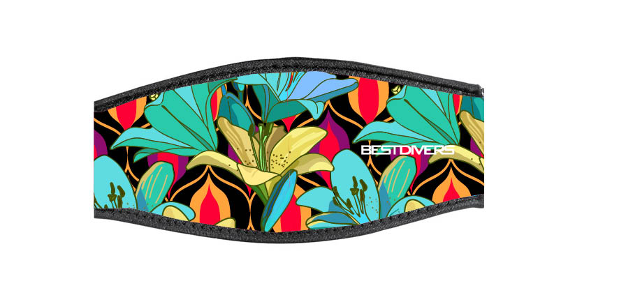 Neoprene Mask Strap - HAWAII - with double velcro (IN/HAWAII-DV)