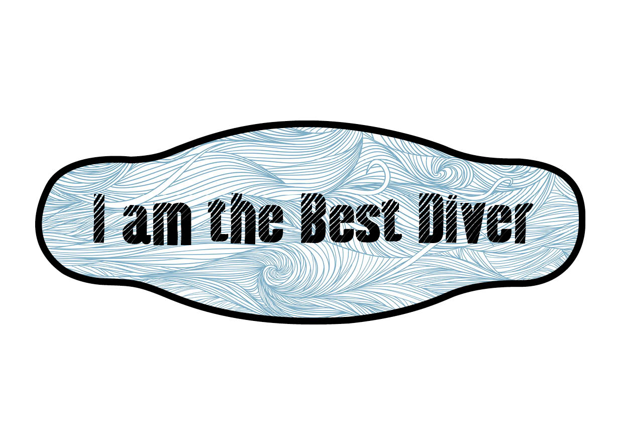 Neoprene Mask Strap - Best Divers - double layer (IN/IMBD)