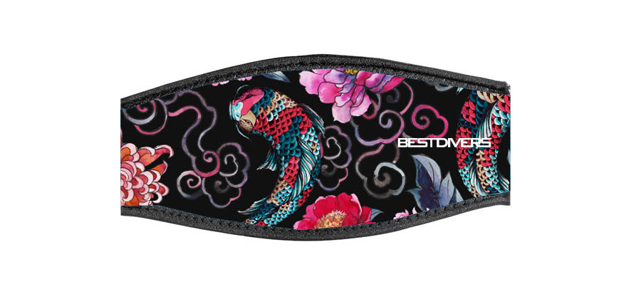 Neoprene Mask Strap - KOY - with double velcro (IN/KOYPINK-DV)