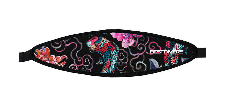 Neoprene Mask Strap - KOY - with velcro (IN/KOYPINK-V)