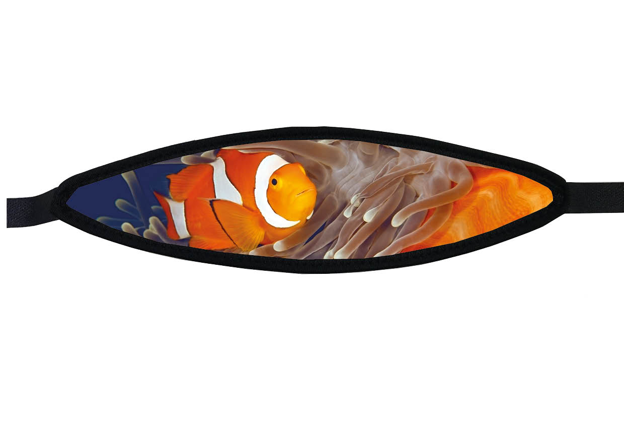 Neoprene Mask Strap - Anemone - with velcro (IN/LAZY-V)