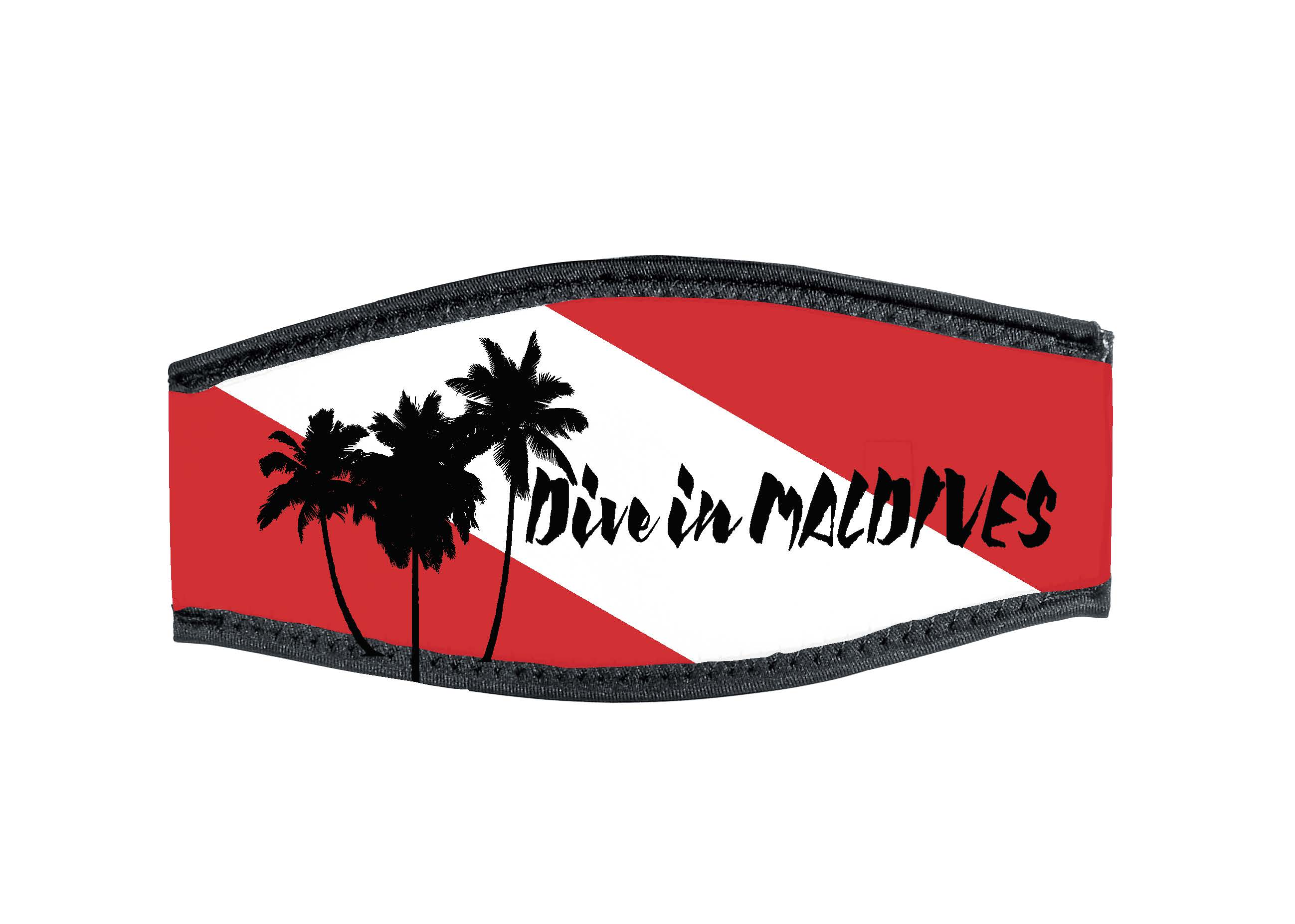 Neoprene Mask Strap - Maldives - with double velcro (IN/MAL-DV)