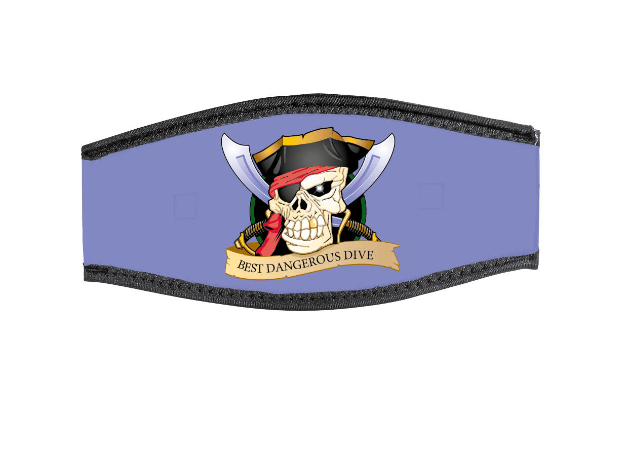Neoprene Mask Strap - Pirate - with double velcro (IN/PIRA-DV)