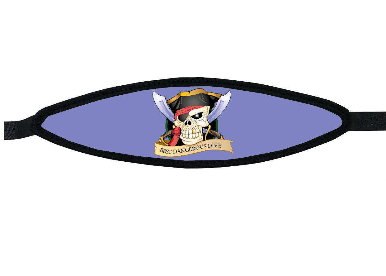 Neoprene Mask Strap - Pirate - with velcro (IN/PIRA-V)