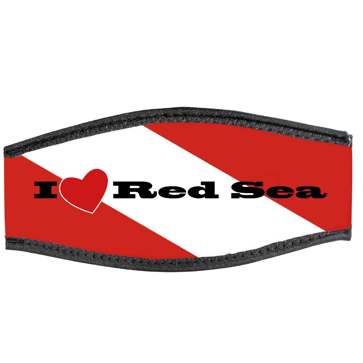 Neoprene Mask Strap - Red Sea - with double velcro (IN/RDS-DV)