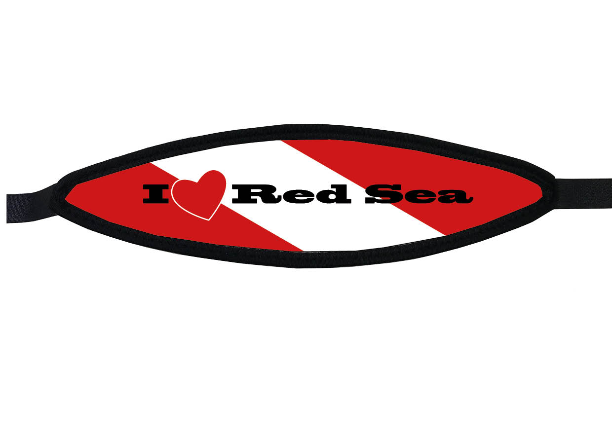 Neoprene Mask Strap - Red Sea - with velcro (IN/RDS-V)