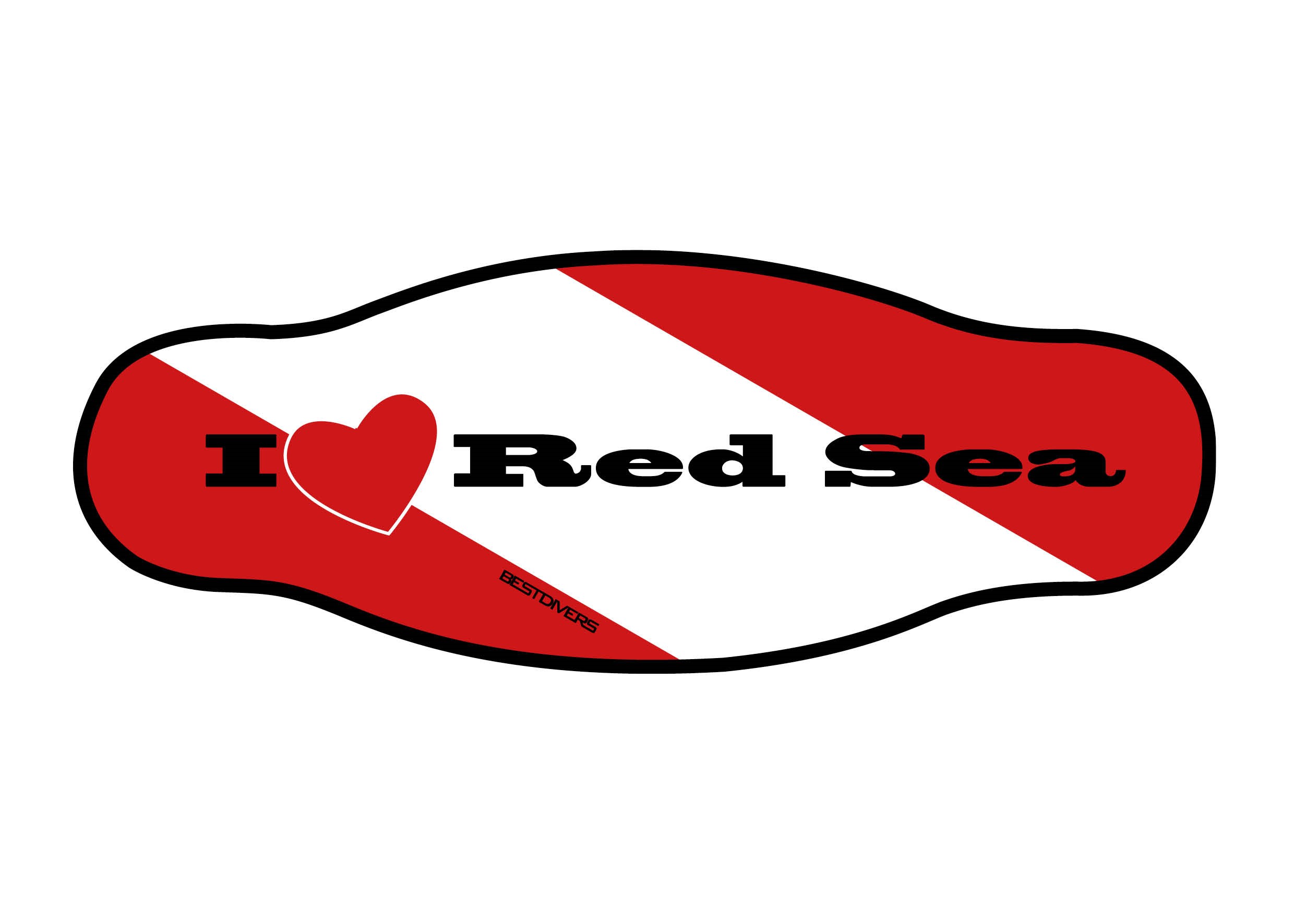 Neoprene Mask Strap - Red Sea - double layer (IN/RDS)