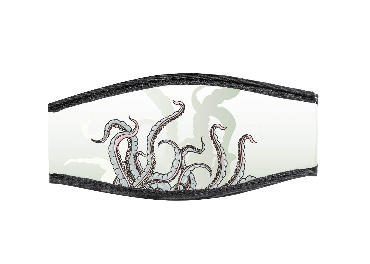 Neoprene Mask Strap - Tentacles - with double velcro (IN/TEN-DV)