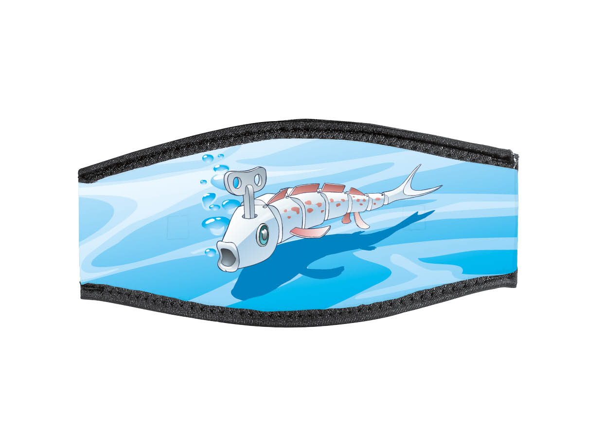 Neoprene Mask Strap - Toy Fish - with double velcro (IN/TOY-DV)