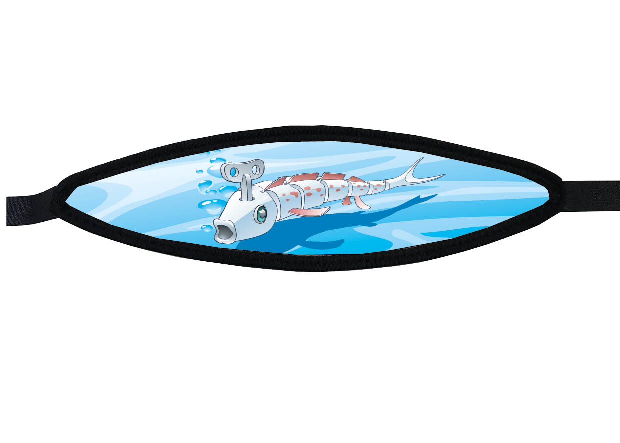 Neoprene Mask Strap - Toy Fish - with velcro (IN/TOY-V)