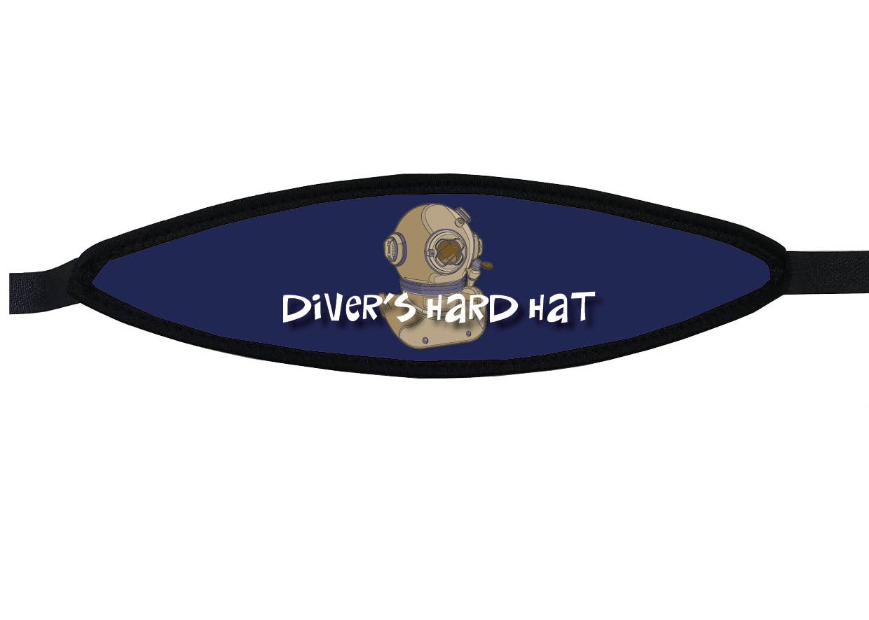 Neoprene Mask Strap - Divers Hard Hat - with velcro (IN/DHH-V)