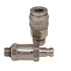 QDNL-CV-S - Two Piece Quick Disconnect to Regulator Hose Adaptor with Check Valve - Non Locking