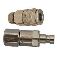 QD-CV-ZF-S - Two Piece Quick Disconnect to Regulator Hose Adaptor with Check Valve - Non Locking