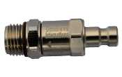 QDM-CV-YM - QD Male Nipple with check valve to 9/16