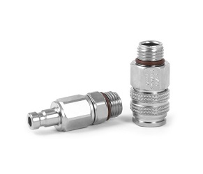 QDNL-CV-YM-S Two Piece Quick Disconnect to Regulator Hose Adaptor with Check Valve - Non Locking