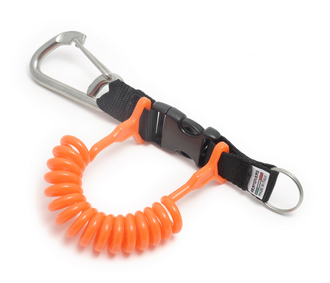 Best Divers Extandable Coil Clip with STRONG Magnum Polyurathan Spiral - Orange (Ai0192OXL) Best Divers Extandable Coil Clip with STRONG Magnum Polyurathan Spiral - Orange (Ai0192OXL)