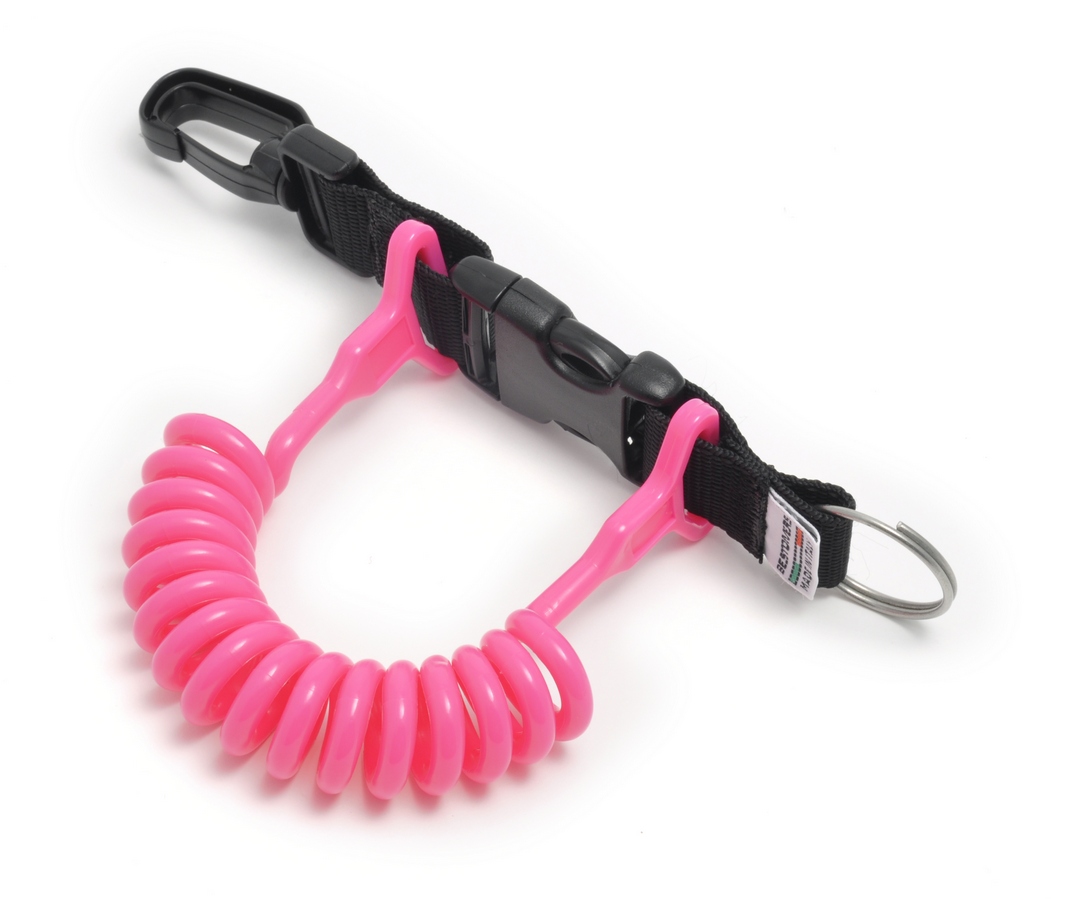 Best Divers Extandable Coil Clip with STANDARD Magnum Polyurathan Spiral - Fuscia (Ai0216FXL) Best Divers Extandable Coil Clip with STANDARD Magnum Polyurathan Spiral - Fuscia (Ai0216FXL)