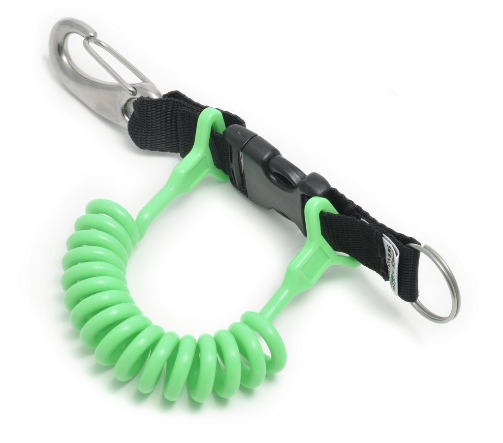 Best Divers Extandable Coil Clip with VELA Magnum Polyurathan Spiral - Green (Ai0224GXL) Best Divers Extandable Coil Clip with VELA Magnum Polyurathan Spiral - Green (Ai0224GXL)