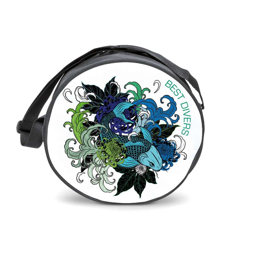 Customized Round Regulator Bag - 29x15cm - Coloured Bottom - MOQ: 15 (AR0953)