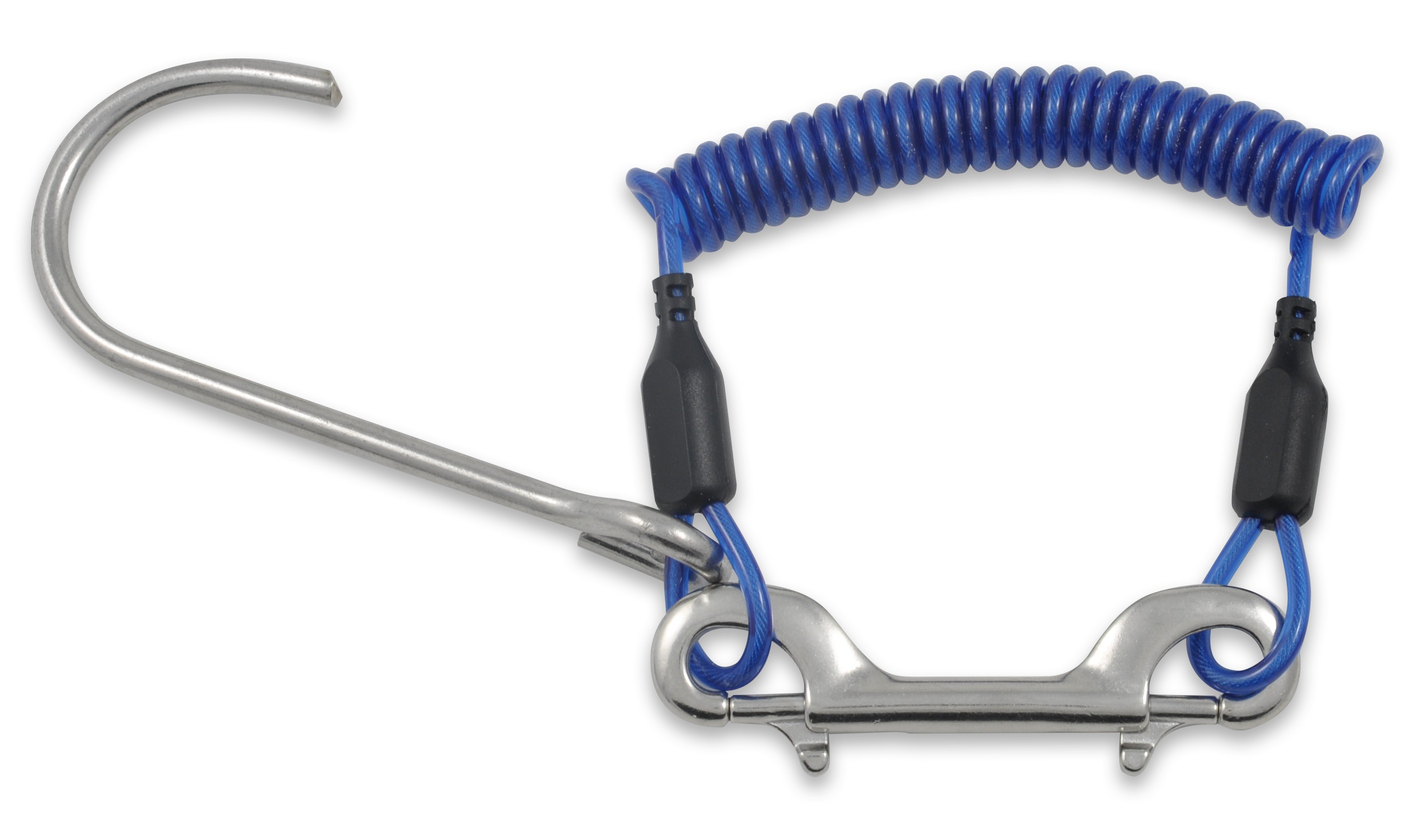 Single Reef Hook with Carabiner & SS Spiral (TK0126B) Single Reef Hook with Carabiner & SS Spiral (TK0126B)