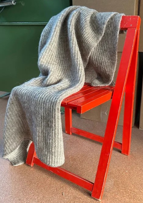 VARMA 100% Brushed Icelandic Wool Blanket - size: 80x160cm - Beige