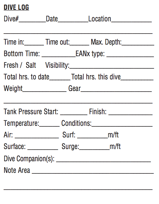 Aquasketch APP - Single Dive Log (AP-SDL) Aquasketch APP - Single Dive Log (AP-SDL)